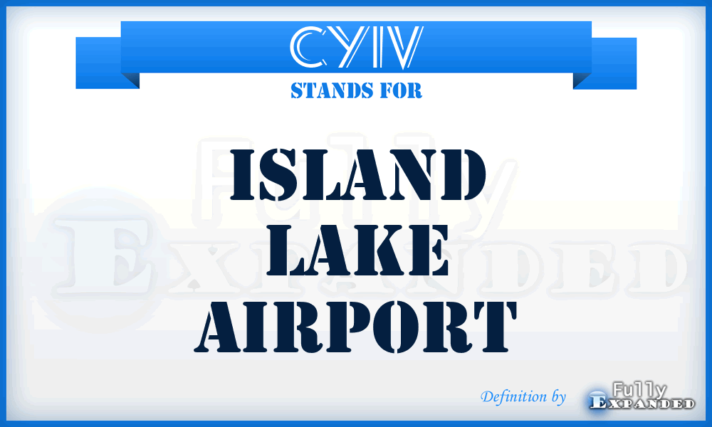 CYIV - Island Lake airport