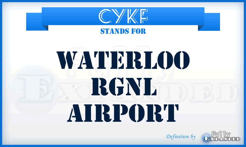 CYKF - Waterloo Rgnl airport