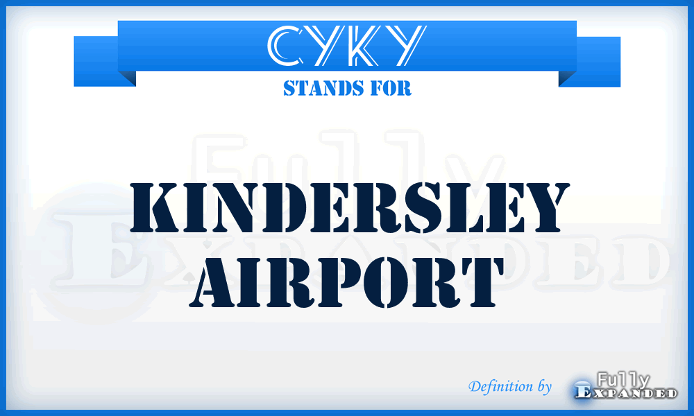 CYKY - Kindersley airport