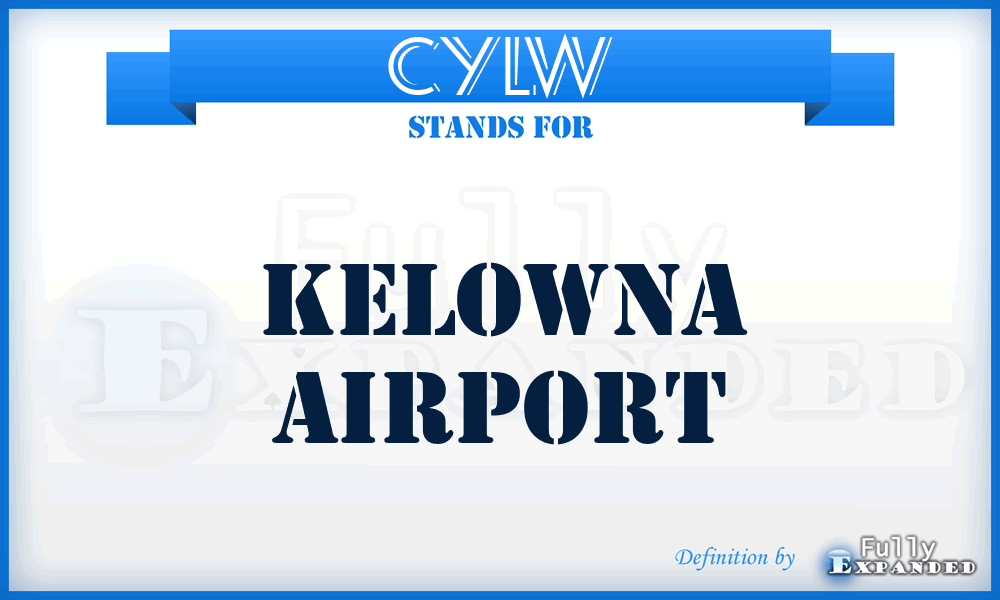 CYLW - Kelowna airport