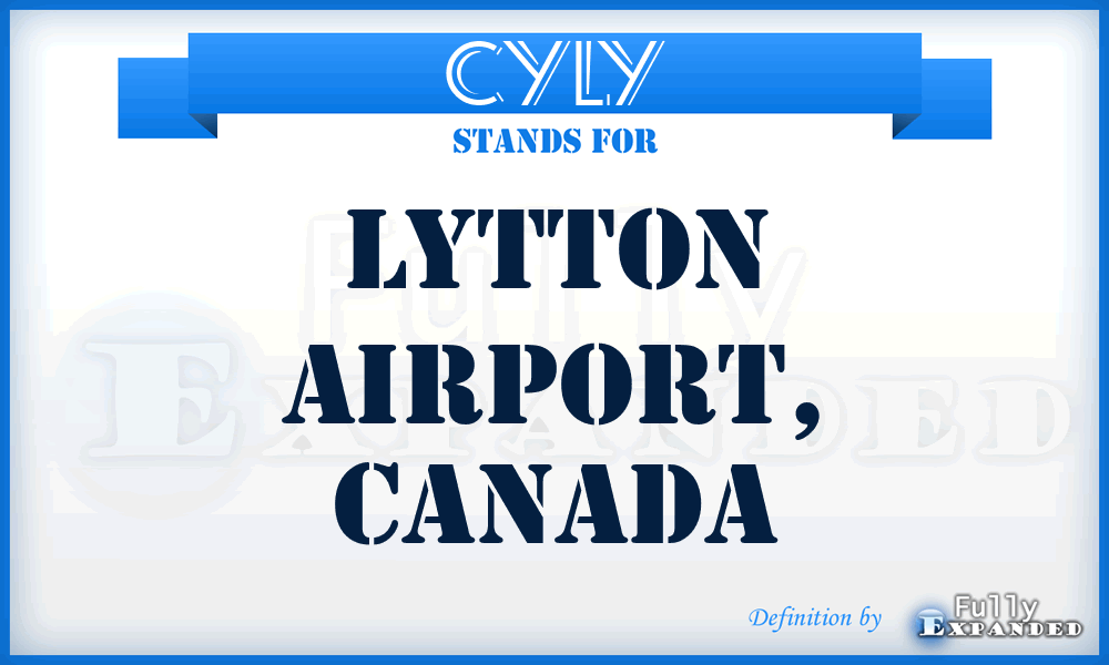 CYLY - Lytton Airport, Canada