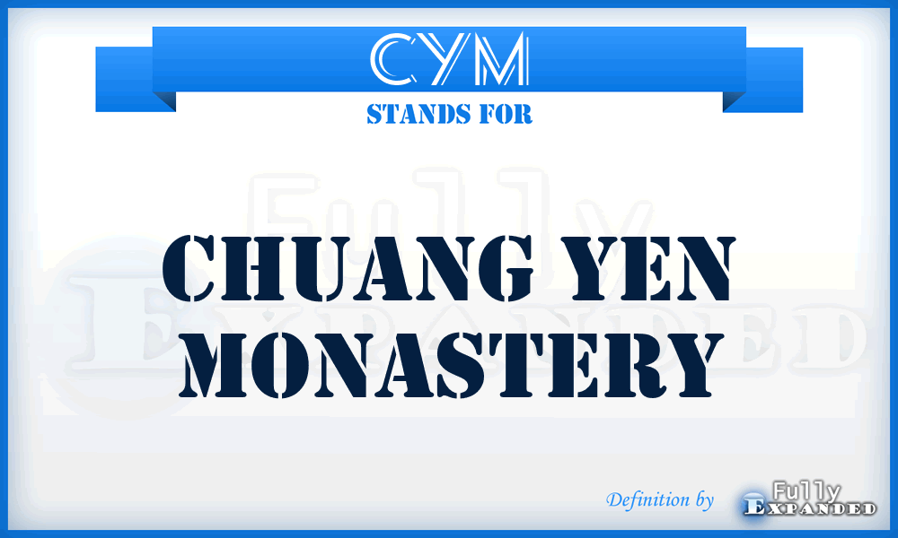 CYM - Chuang Yen Monastery
