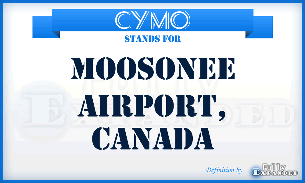 CYMO - Moosonee Airport, Canada
