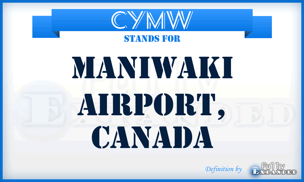 CYMW - Maniwaki Airport, Canada