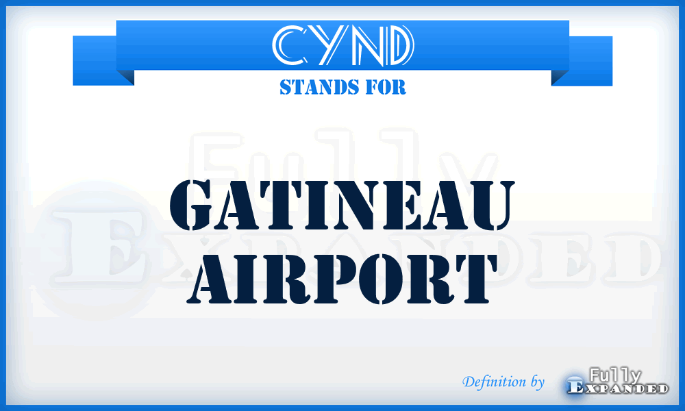 CYND - Gatineau airport