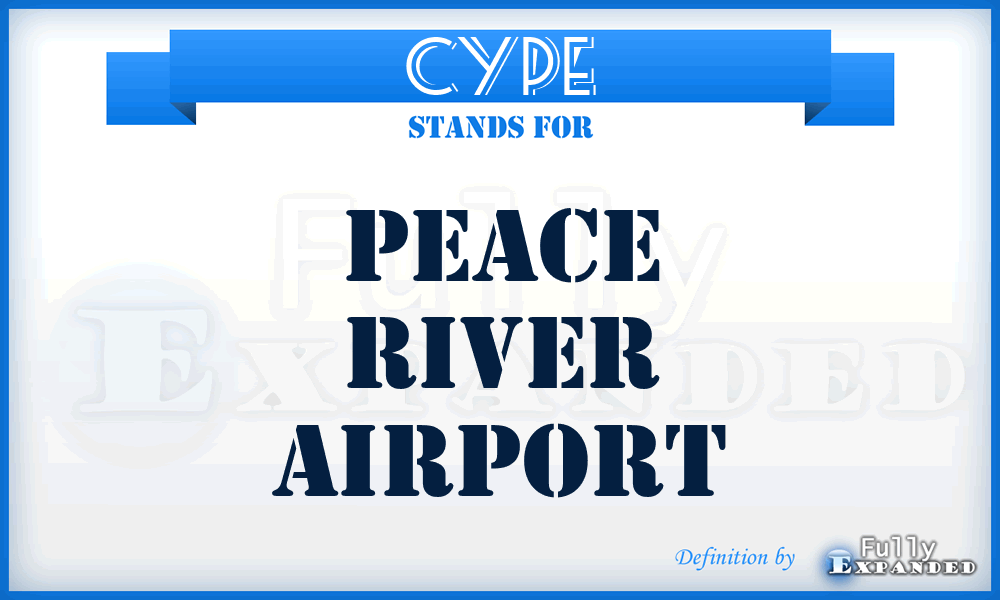 CYPE - Peace River airport