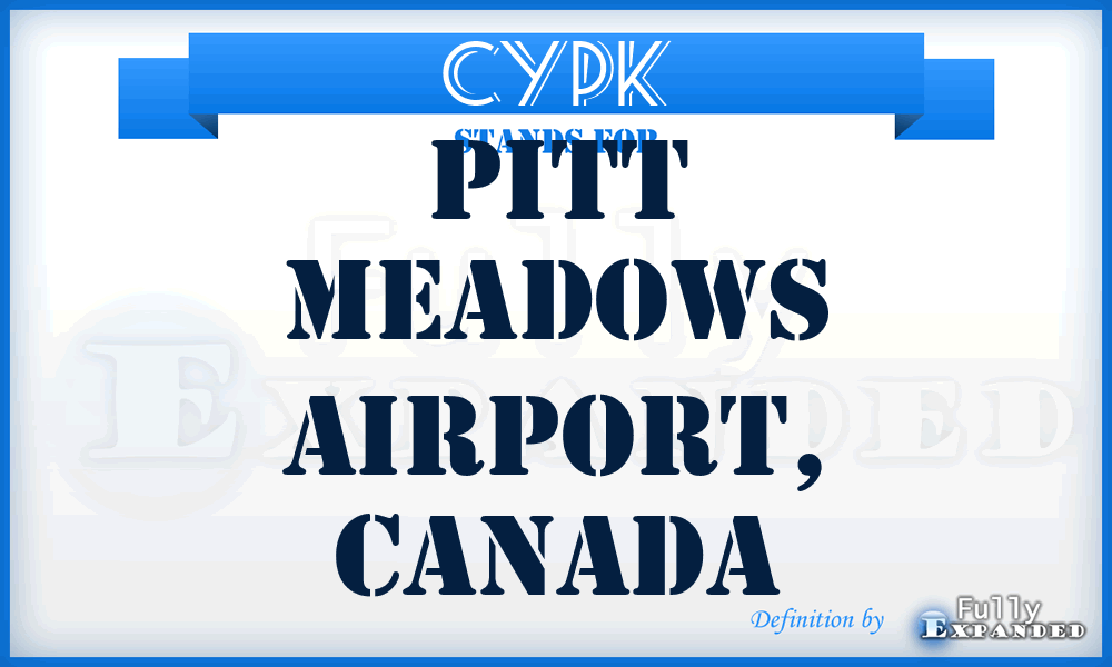 CYPK - Pitt Meadows Airport, Canada