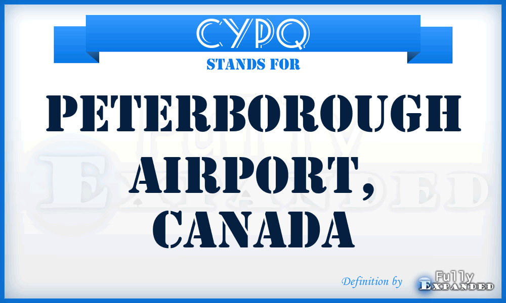 CYPQ - Peterborough Airport, Canada