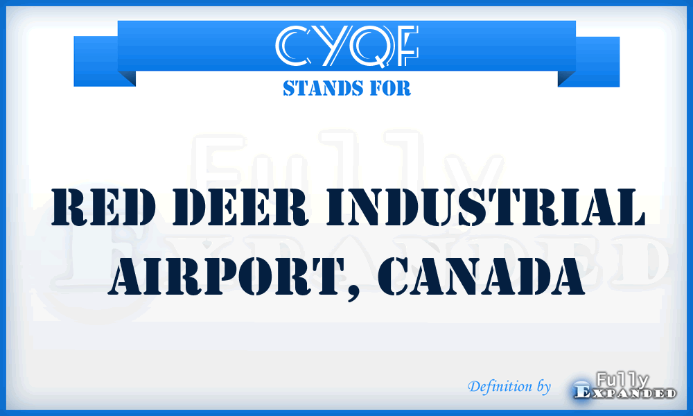 CYQF - Red Deer Industrial Airport, Canada
