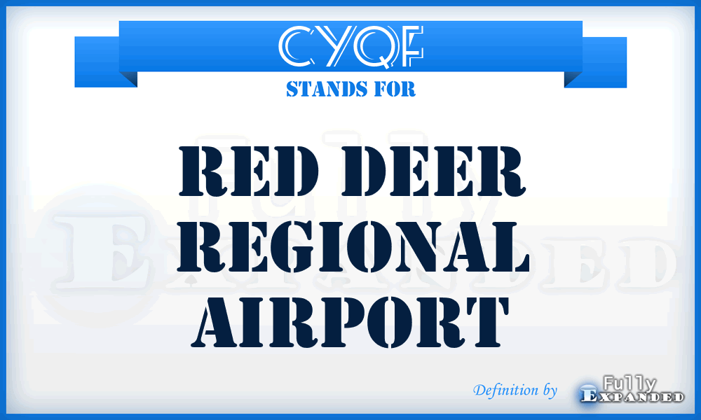 CYQF - Red Deer Regional airport