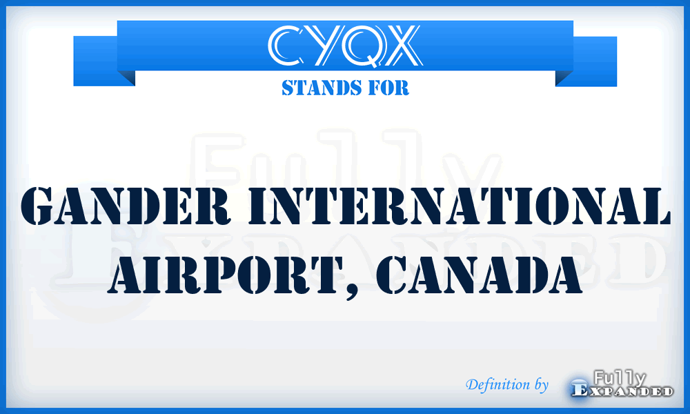 CYQX - Gander International Airport, Canada