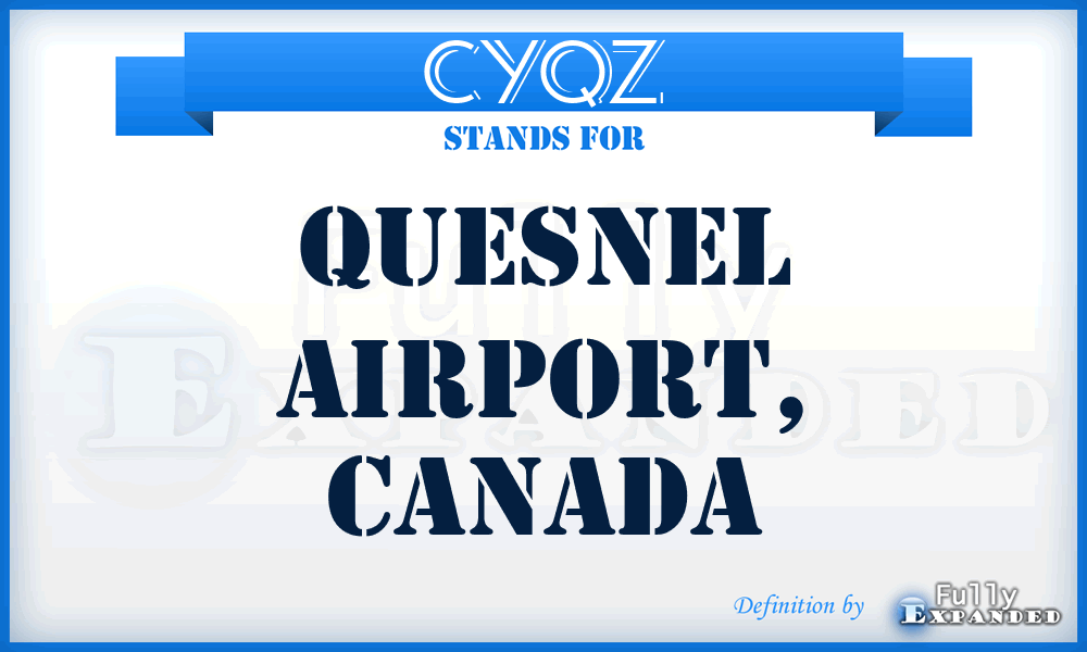 CYQZ - Quesnel Airport, Canada