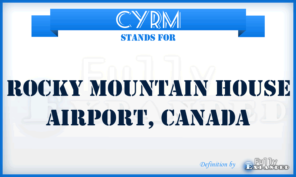 CYRM - Rocky Mountain House Airport, Canada