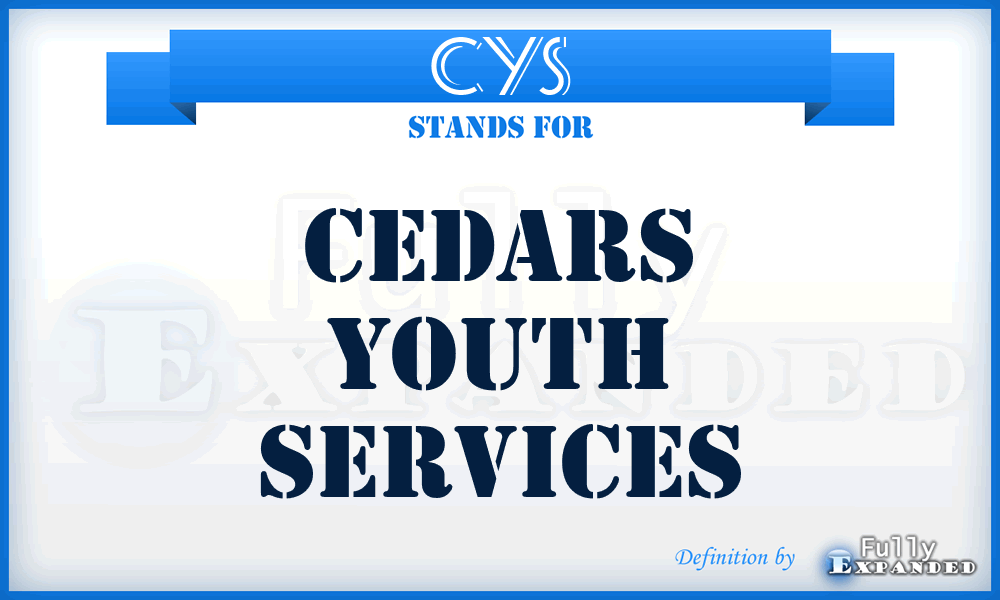 CYS - Cedars Youth Services