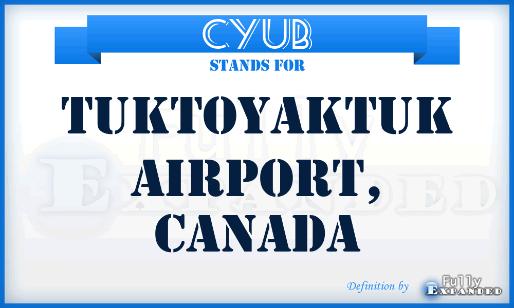 CYUB - Tuktoyaktuk Airport, Canada