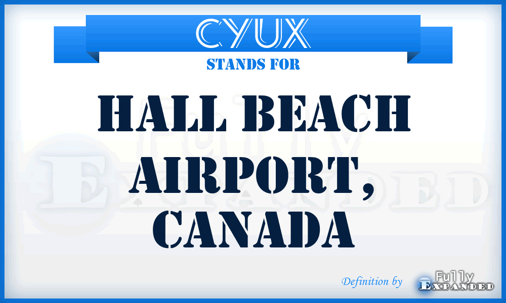 CYUX - Hall Beach Airport, Canada