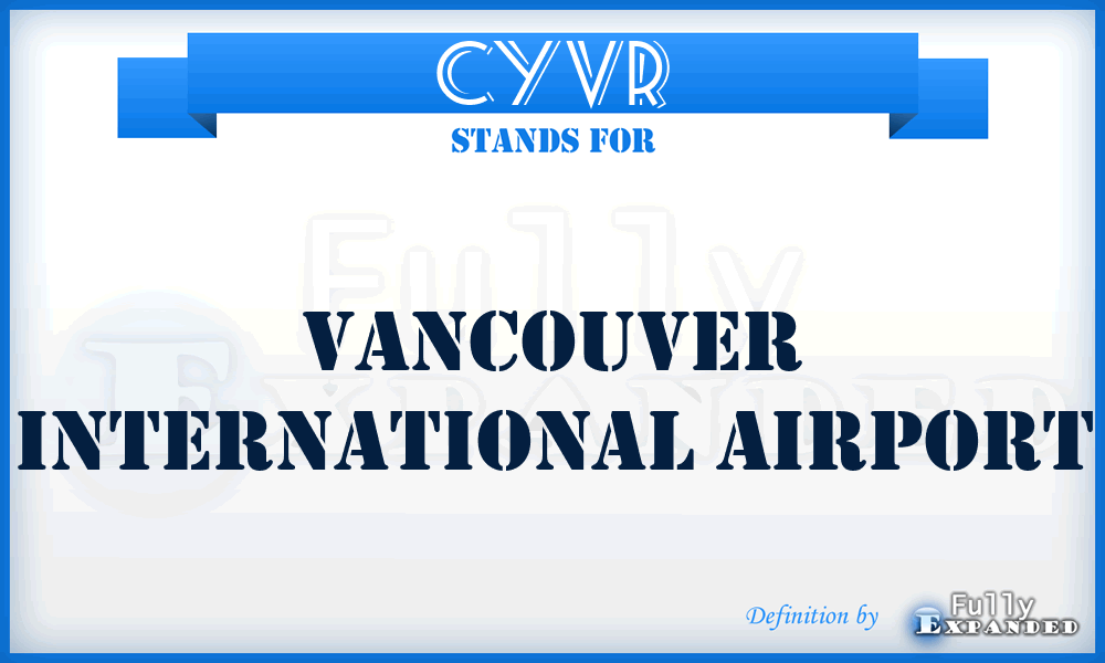 CYVR - Vancouver International airport