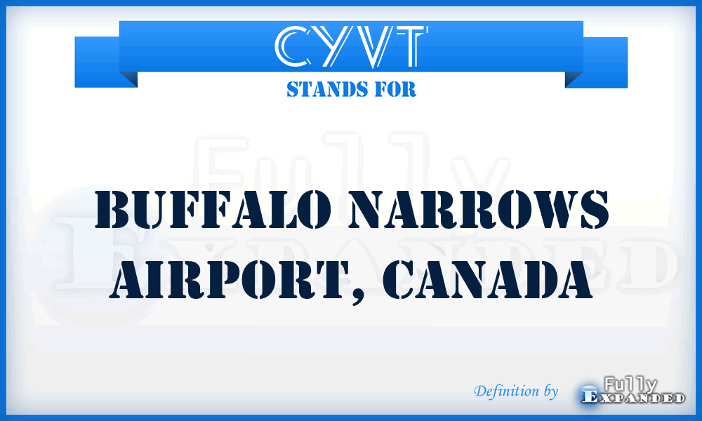 CYVT - Buffalo Narrows Airport, Canada