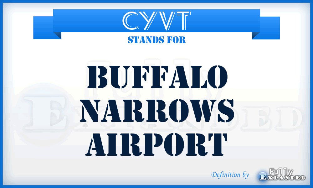 CYVT - Buffalo Narrows airport