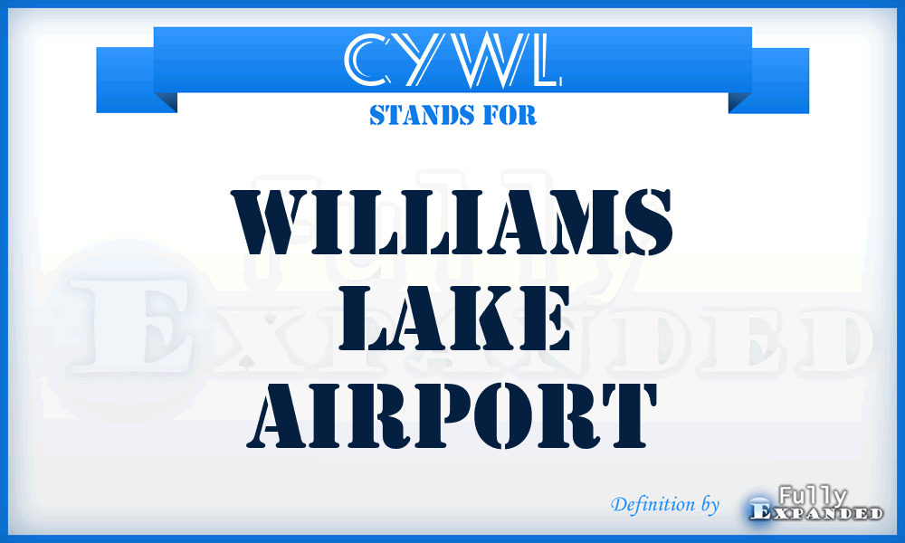 CYWL - Williams Lake airport