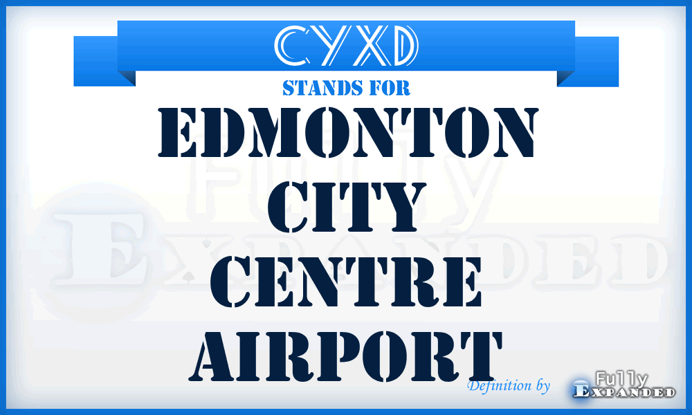 CYXD - Edmonton City Centre airport
