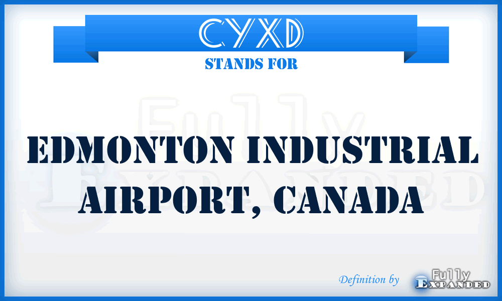 CYXD - Edmonton Industrial Airport, Canada