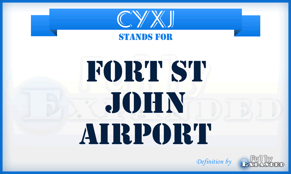 CYXJ - Fort St John airport