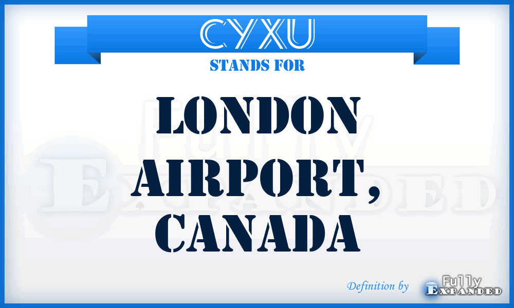 CYXU - London Airport, Canada