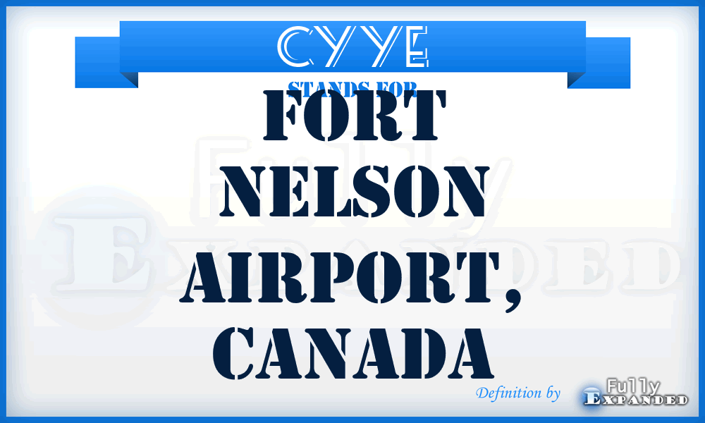 CYYE - Fort Nelson Airport, Canada