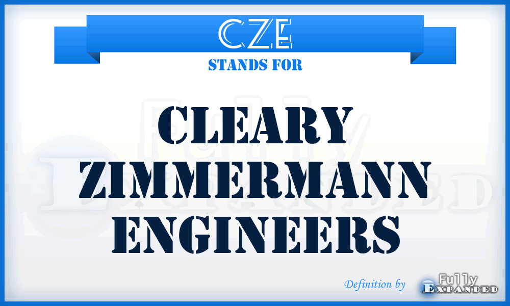 CZE - Cleary Zimmermann Engineers