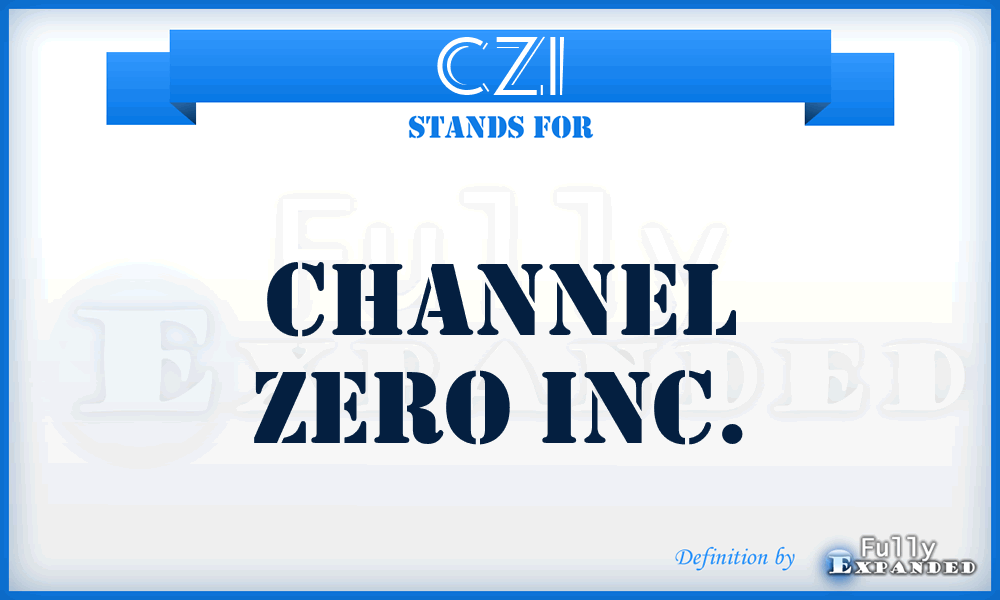 CZI - Channel Zero Inc.