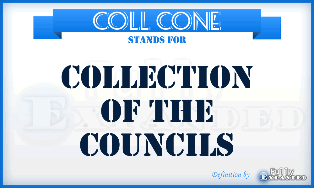 Coll Cone - Collection of the Councils