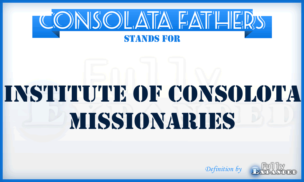 Consolata Fathers - Institute of Consolota Missionaries