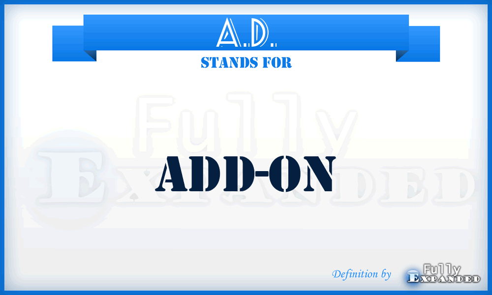 A.D. - ADd-On