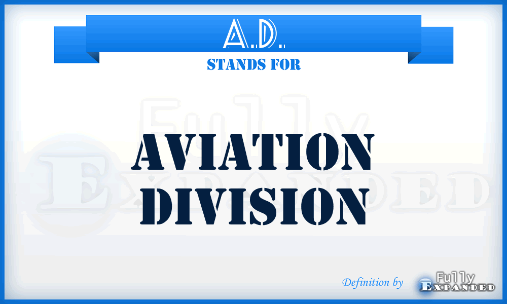 A.D. - Aviation Division