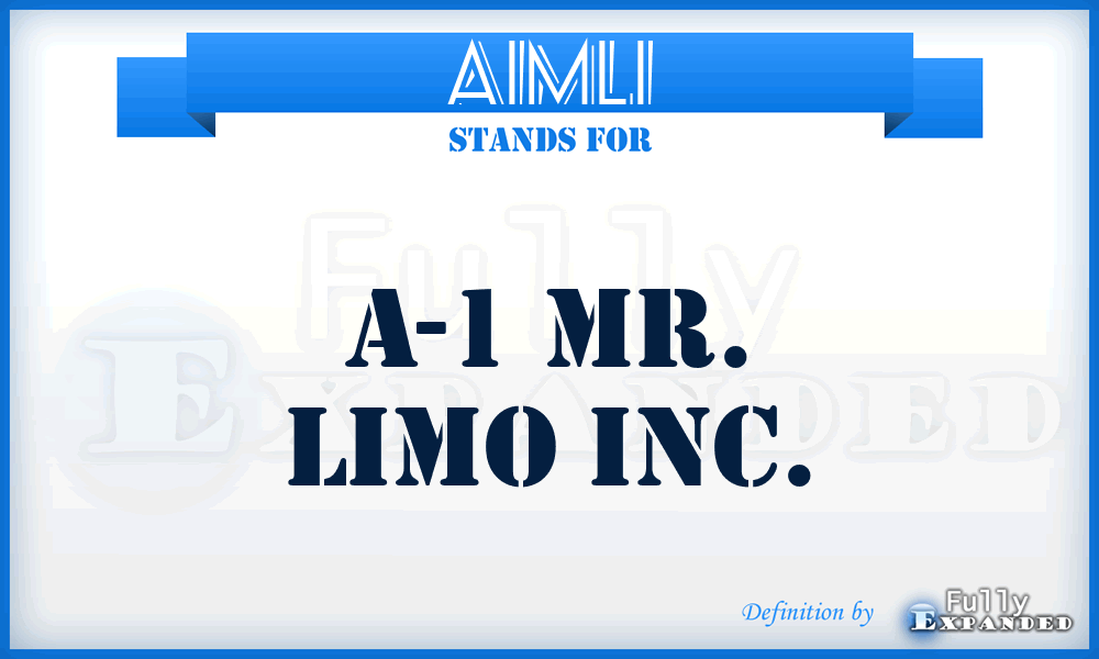 A1MLI - A-1 Mr. Limo Inc.