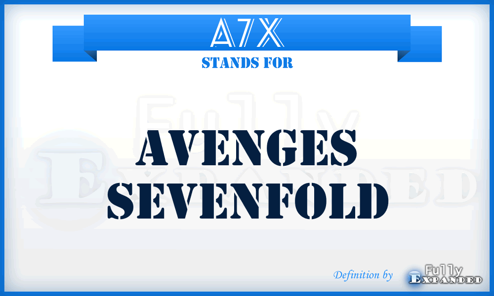 A7X - Avenges Sevenfold