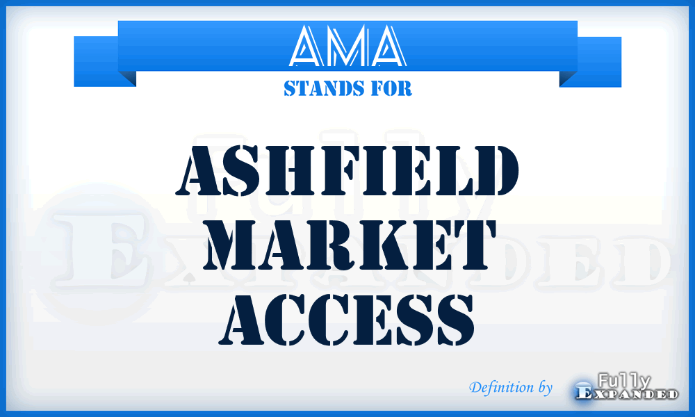 AMA - Ashfield Market Access