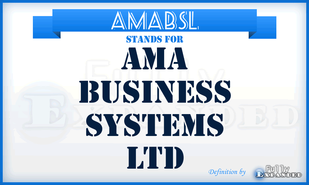 AMABSL - AMA Business Systems Ltd