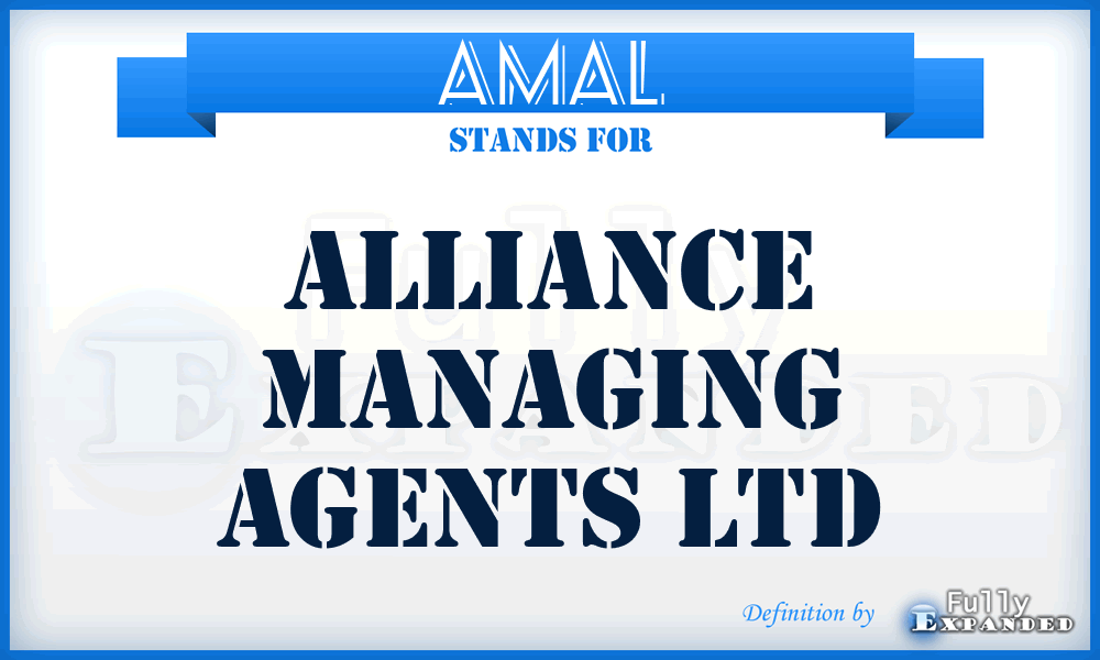 AMAL - Alliance Managing Agents Ltd
