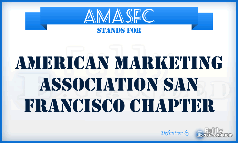 AMASFC - American Marketing Association San Francisco Chapter