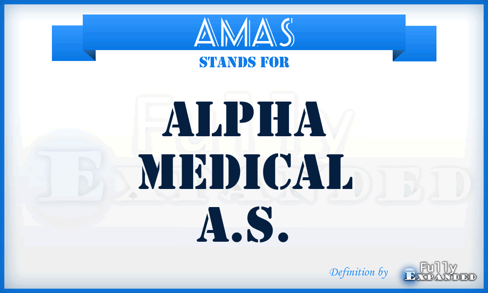 AMAS - Alpha Medical A.S.