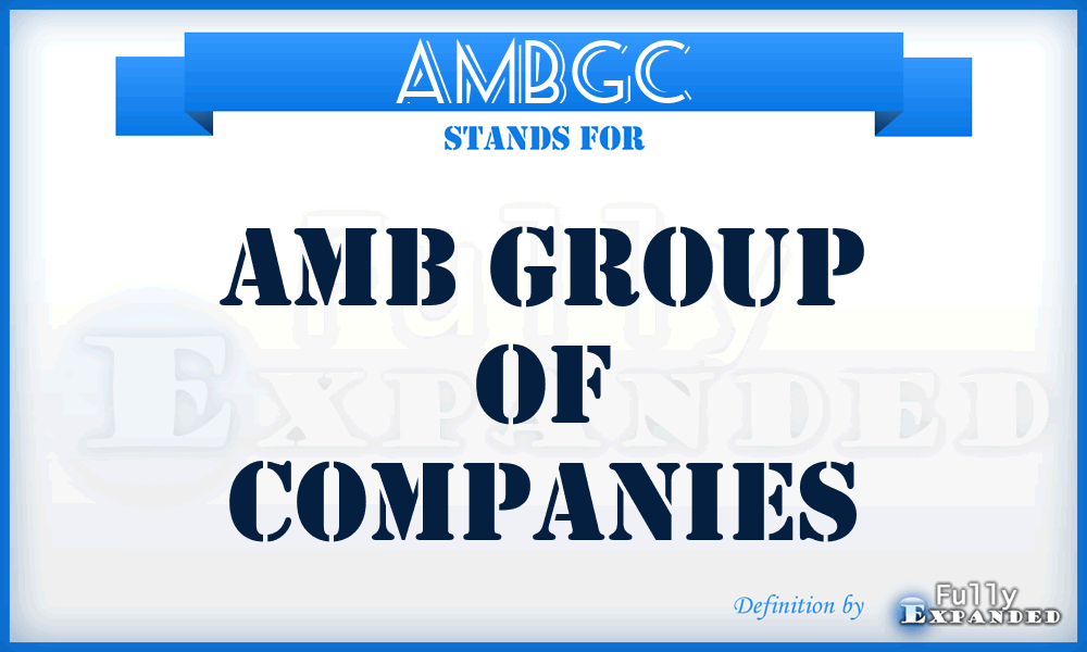 AMBGC - AMB Group of Companies