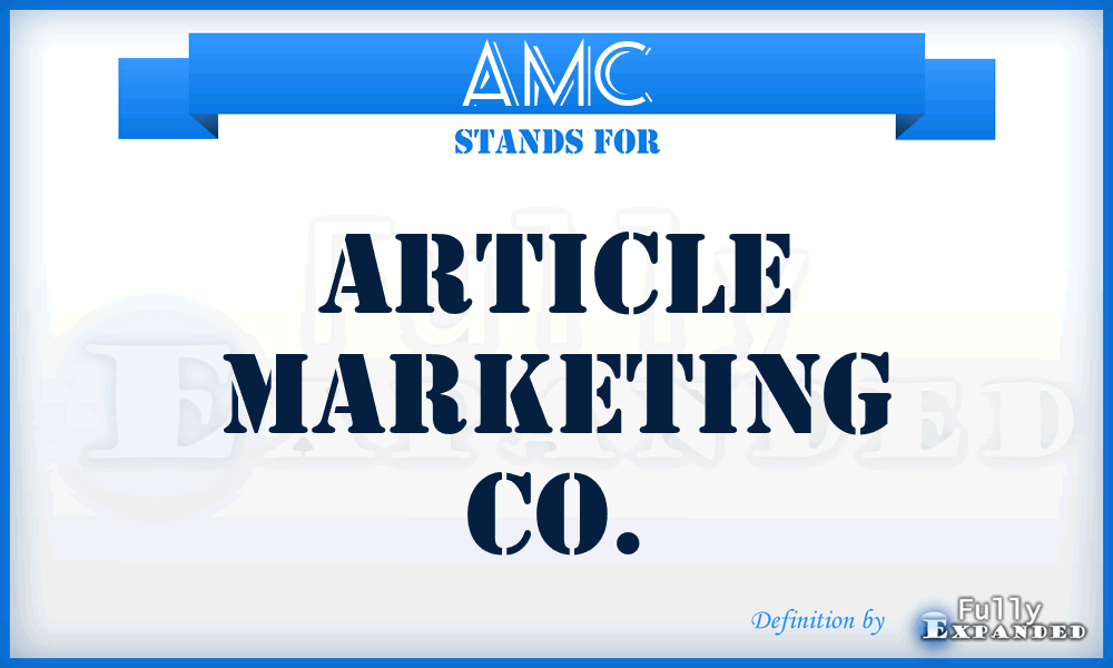AMC - Article Marketing Co.