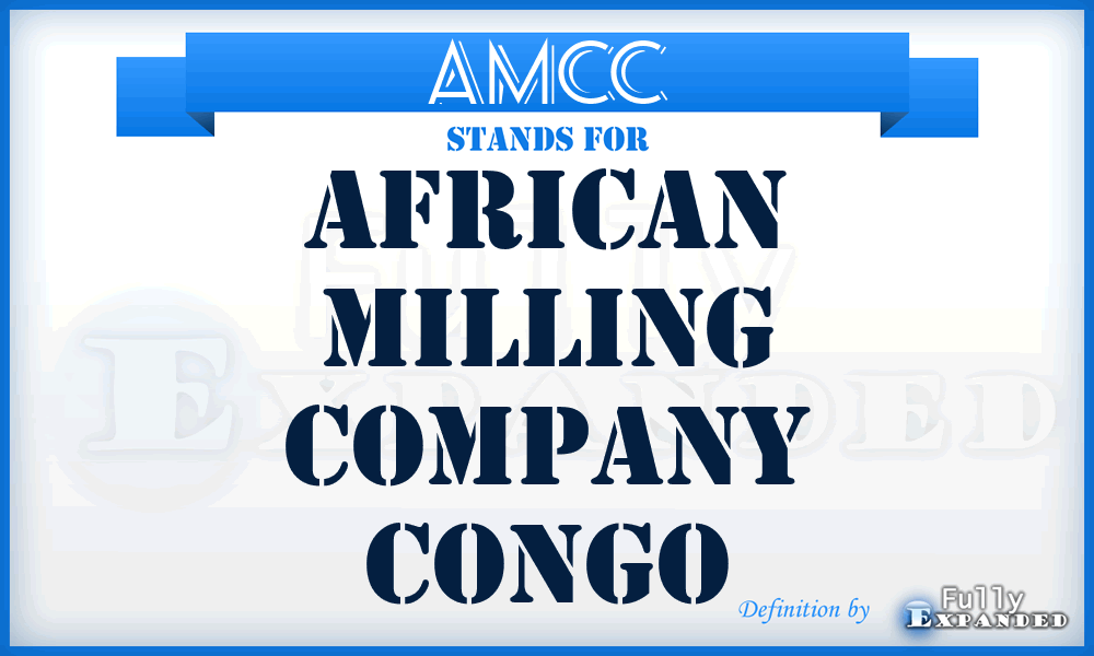 AMCC - African Milling Company Congo