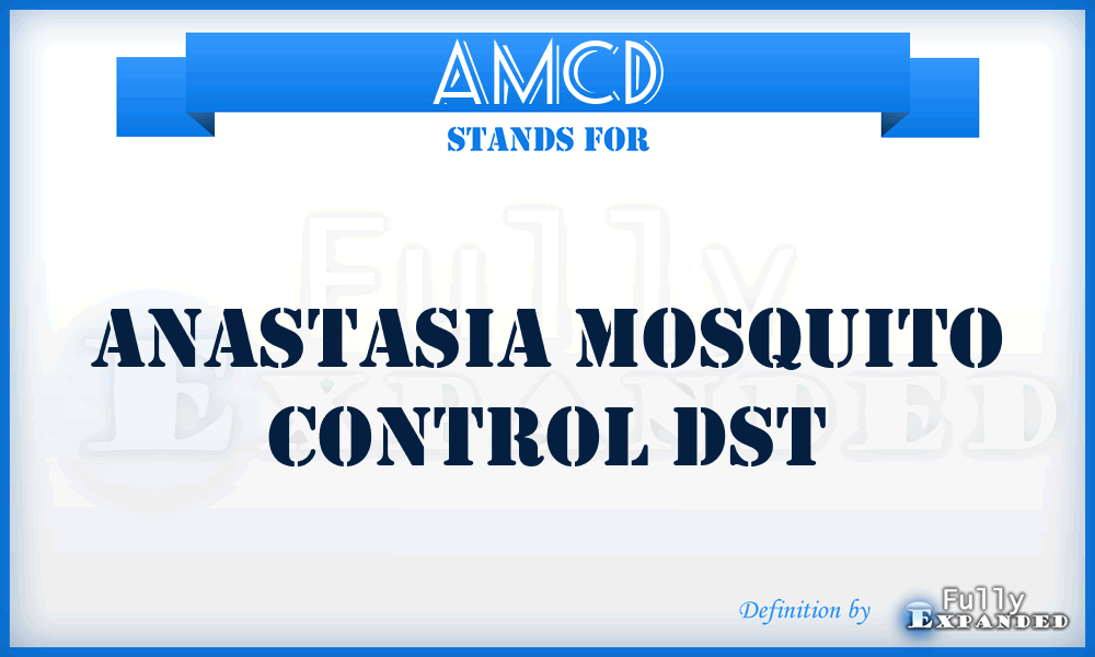 AMCD - Anastasia Mosquito Control Dst