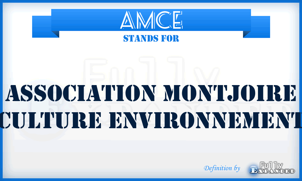 AMCE - Association Montjoire Culture Environnement