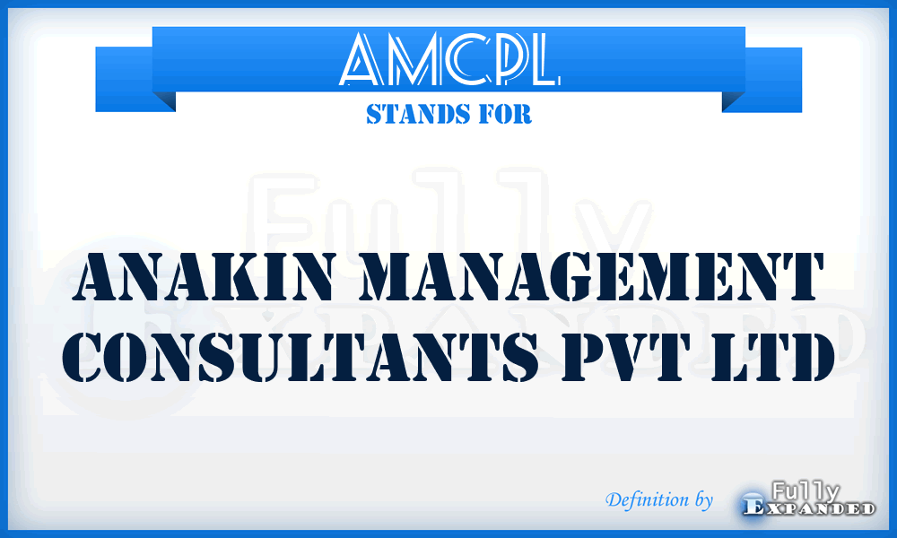 AMCPL - Anakin Management Consultants Pvt Ltd