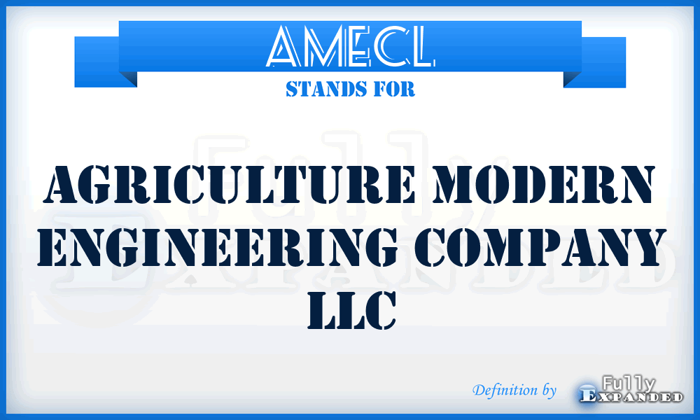 AMECL - Agriculture Modern Engineering Company LLC