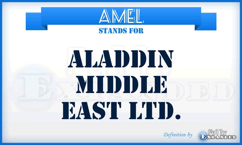 AMEL - Aladdin Middle East Ltd.